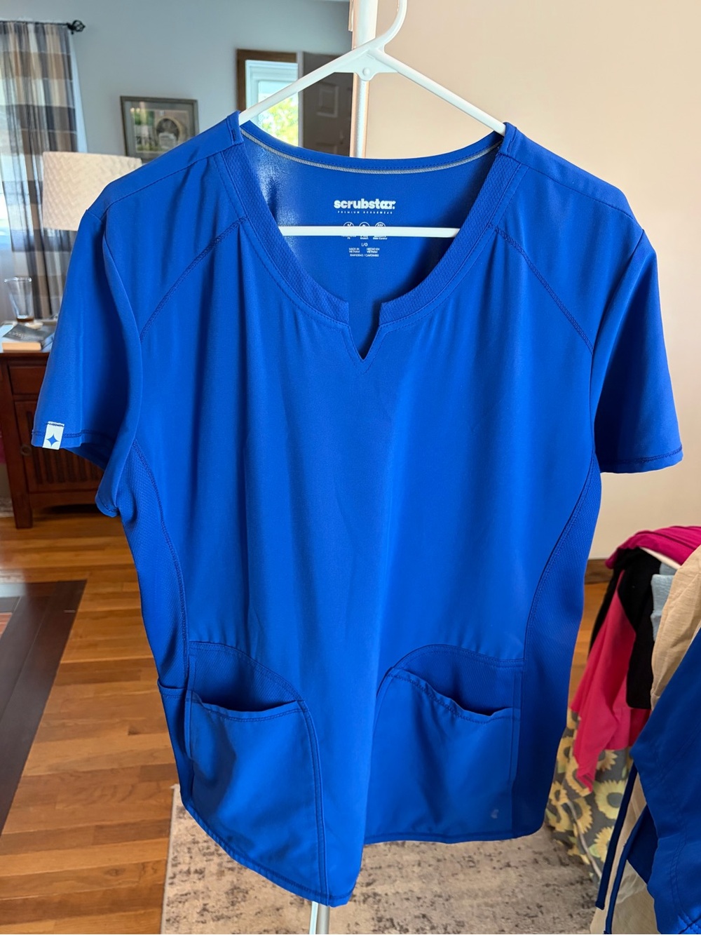Scrubstar Bright Blue V-Neck Medical Scrub Top